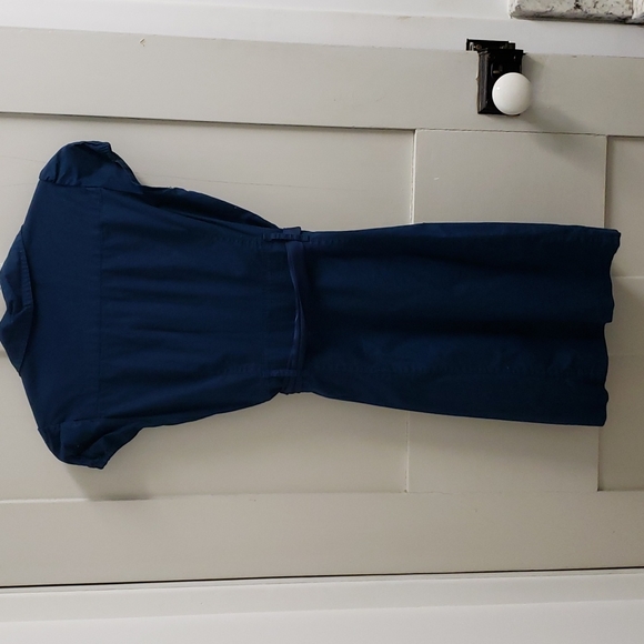 Dynamite women's SM blue button down dress with belt - Picture 3 of 8